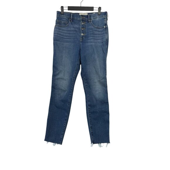 Everlane Denim - Everlane Jeans Womens 28 Ankle Medium Wash The Vintage Skinny Stretch Button Fly